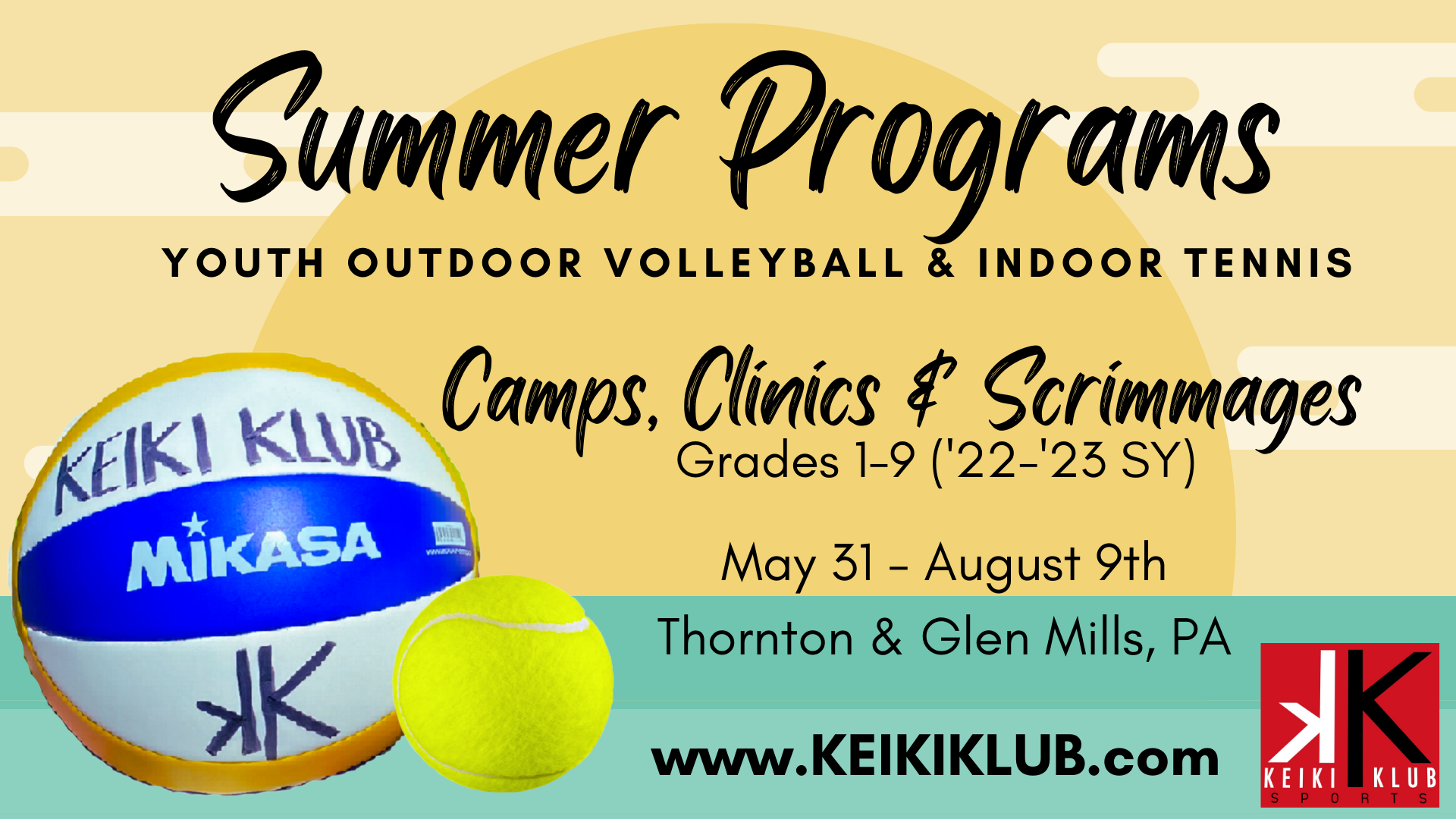 Summer Camp and Clinics – Co-Ed Youth Volleyball Programs